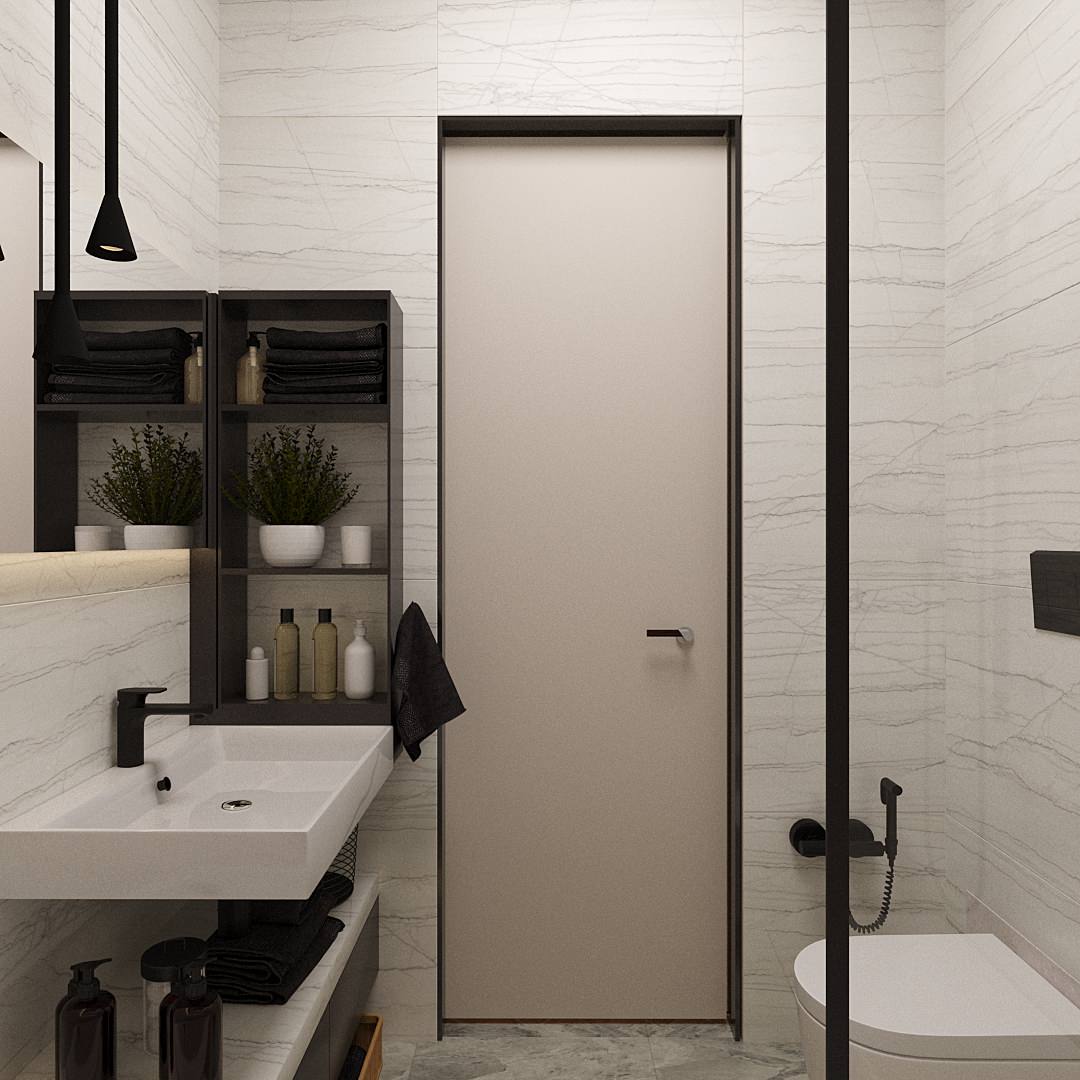 Травертин и дерево