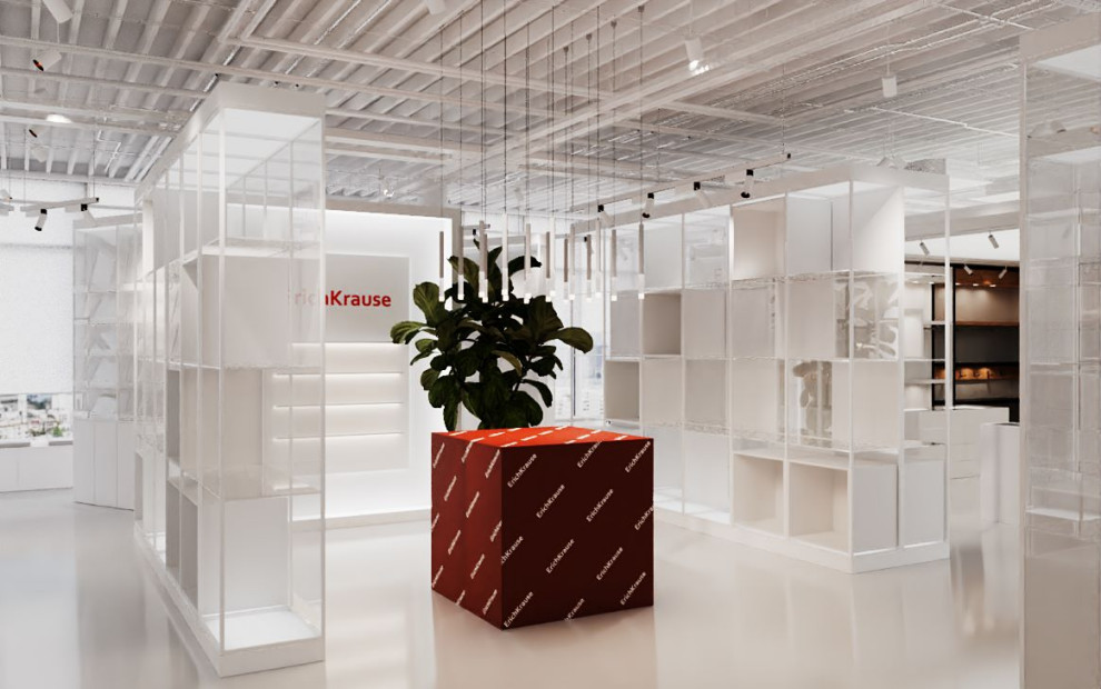 Обложка проекта: Москва, БЦ Портплаза, Шоурум Эрих Краузе, 260 кв.м, 2023 год