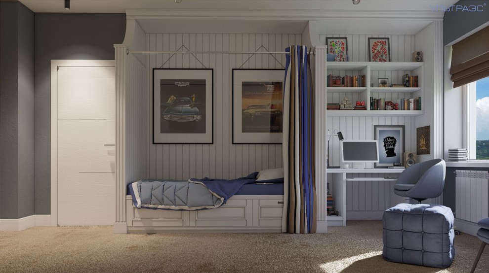 детская спальня в мансарде
