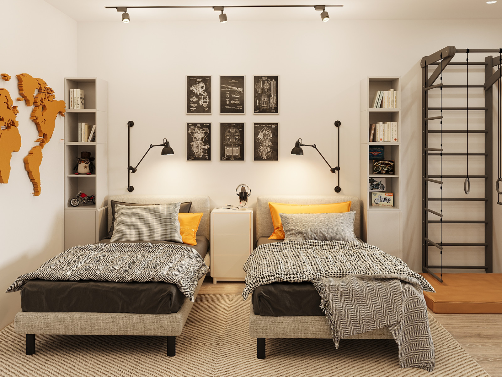 Обложка проекта: Детская для двух подростков.