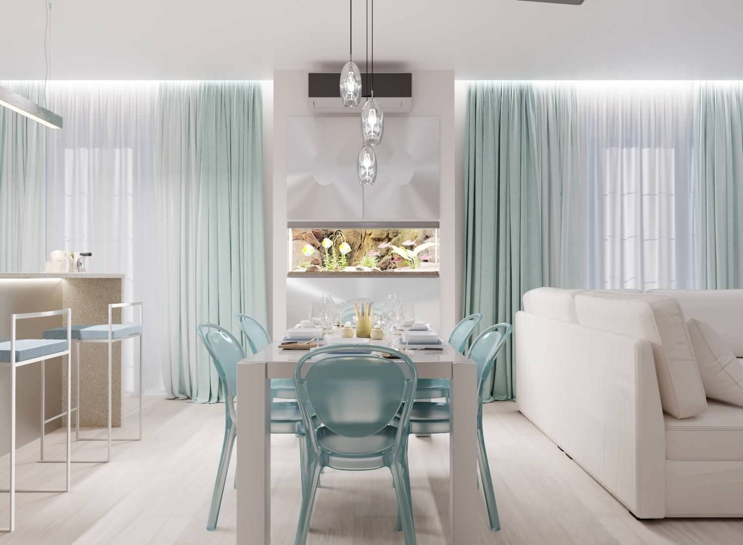 Дом 140кв.м. для взрослой пары в современном стиле с элеменами хай-тек