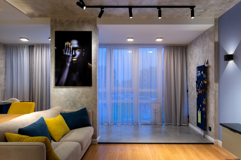 Проект Однокомнатной Квартиры в современном стиле  45кв.м.