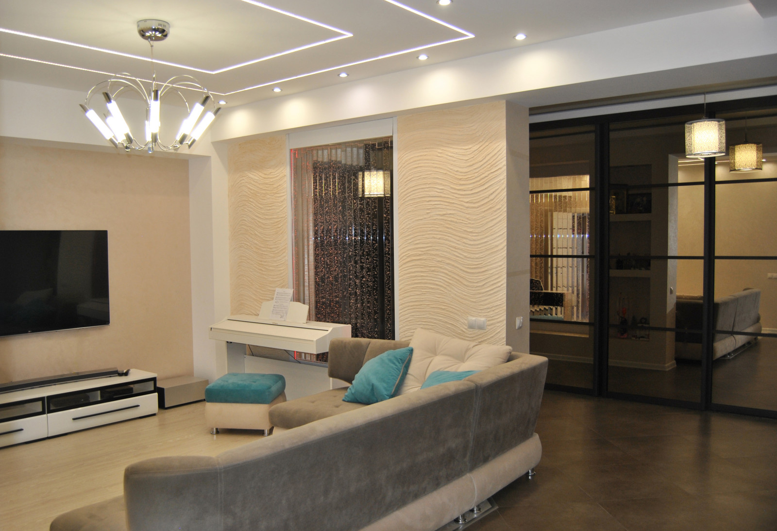 Гостиная для очень дружной семьи Жк "Наследие"