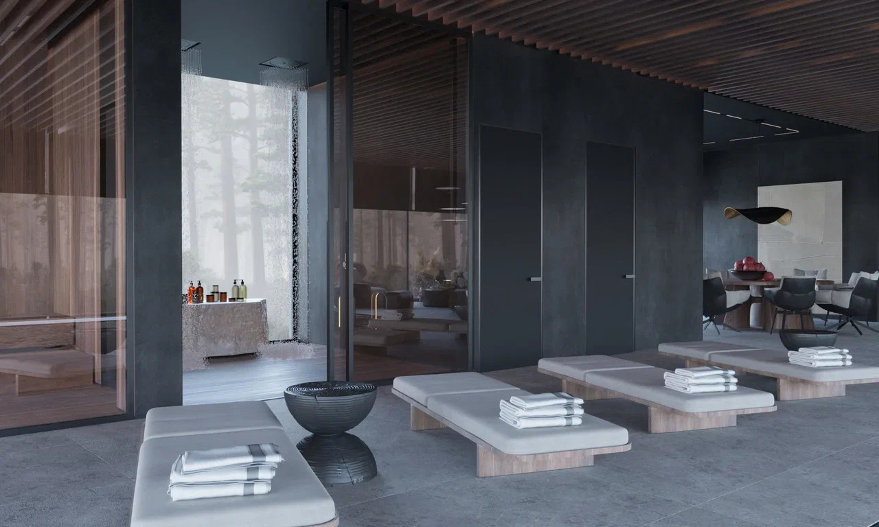 Спа -зона в интерьере дома в КП Променад