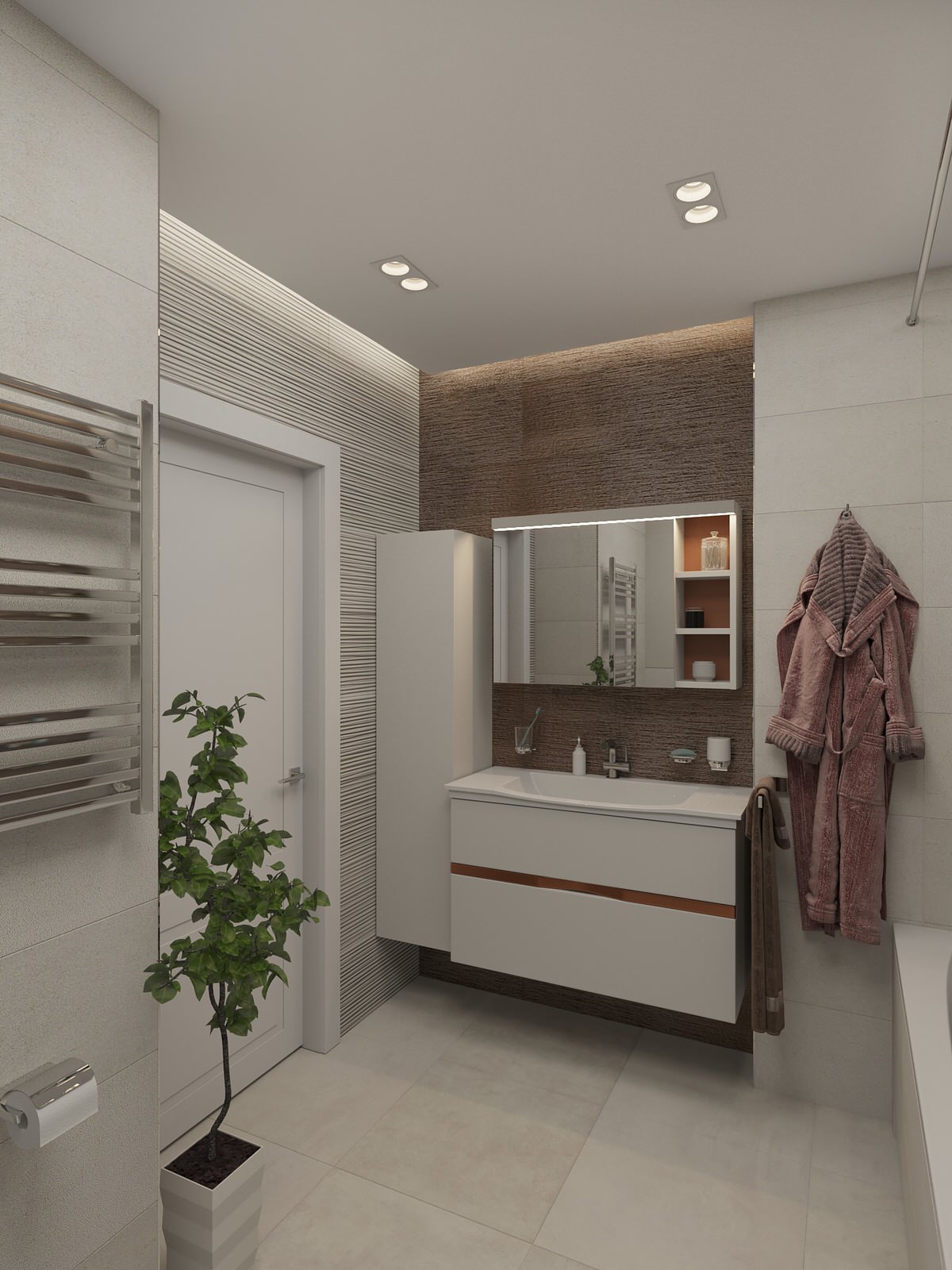 Квартира 110 м2. Природный аквамарин