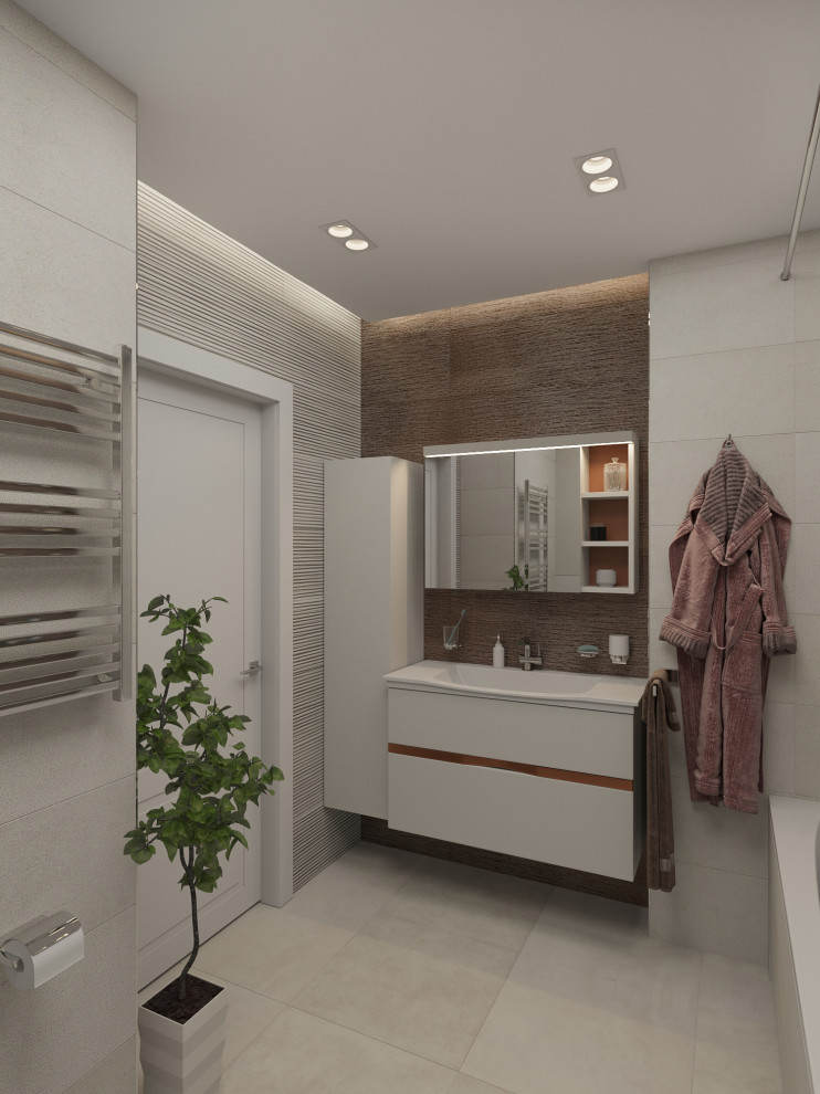 Квартира 110 м2. Природный аквамарин