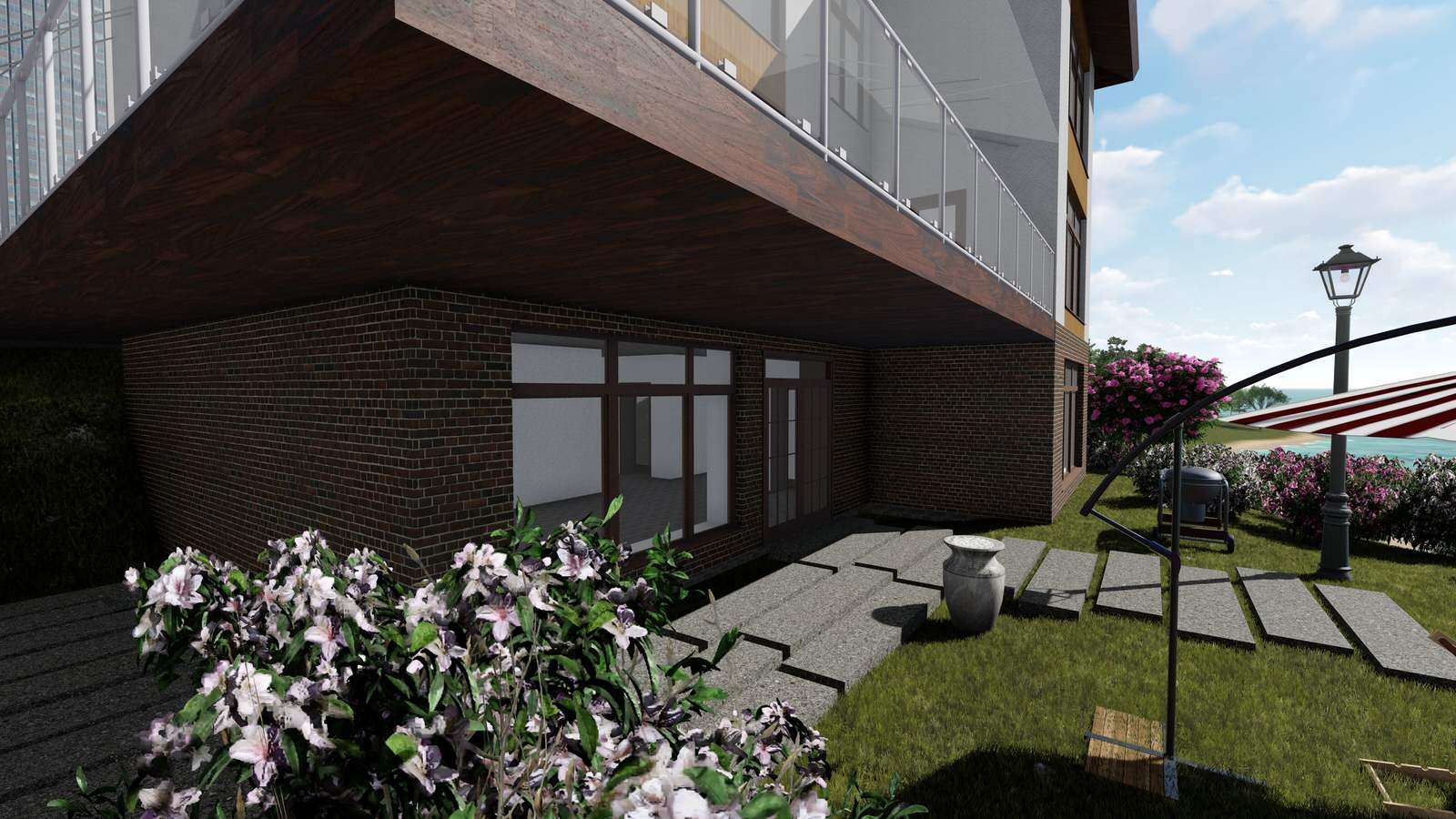 3-х этажный дом на берегу моря в Сочи