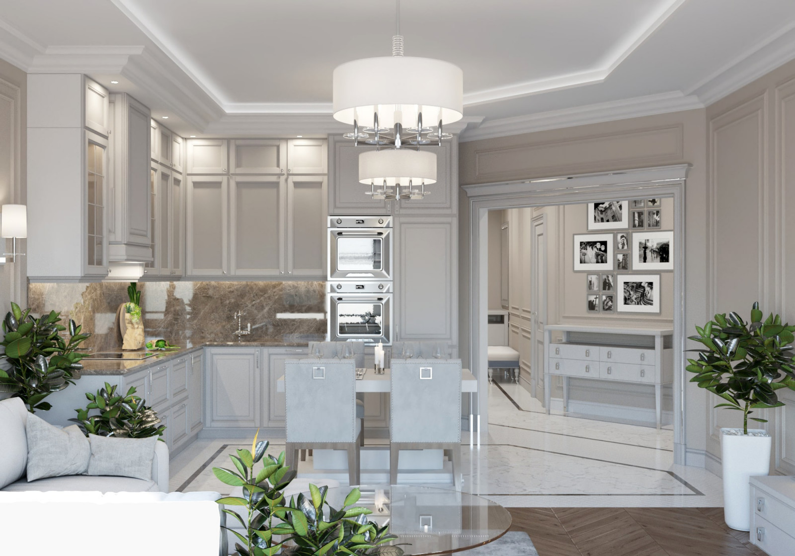 ЖК Neva Towers, 3 комнаты, 104 м²