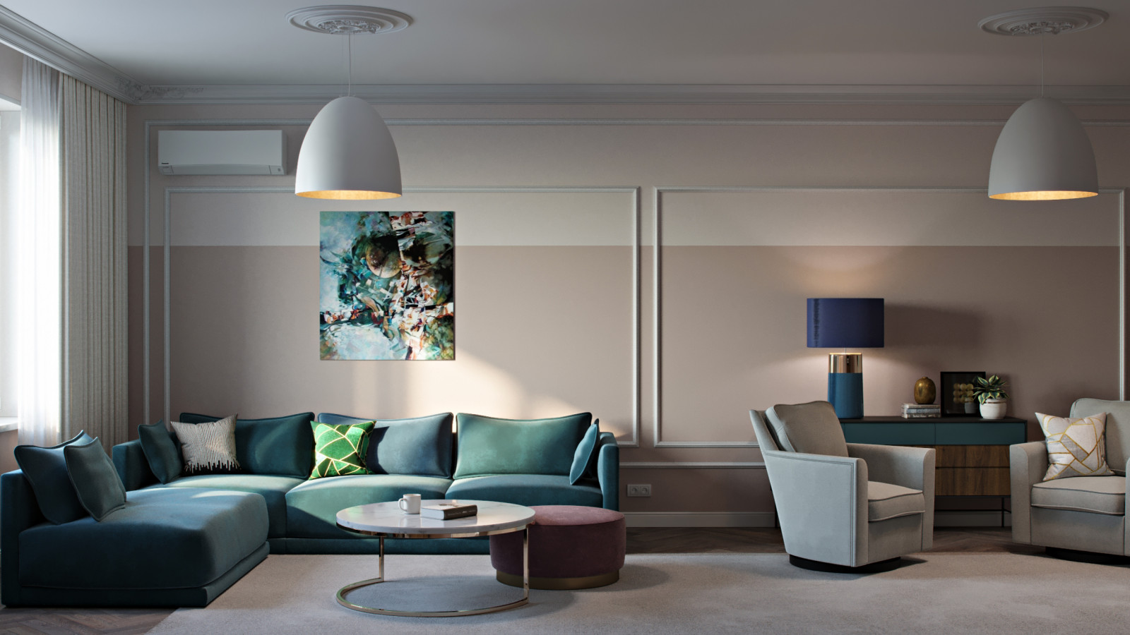 Проект трехкомнатной квартиры для дамы с собачкой.