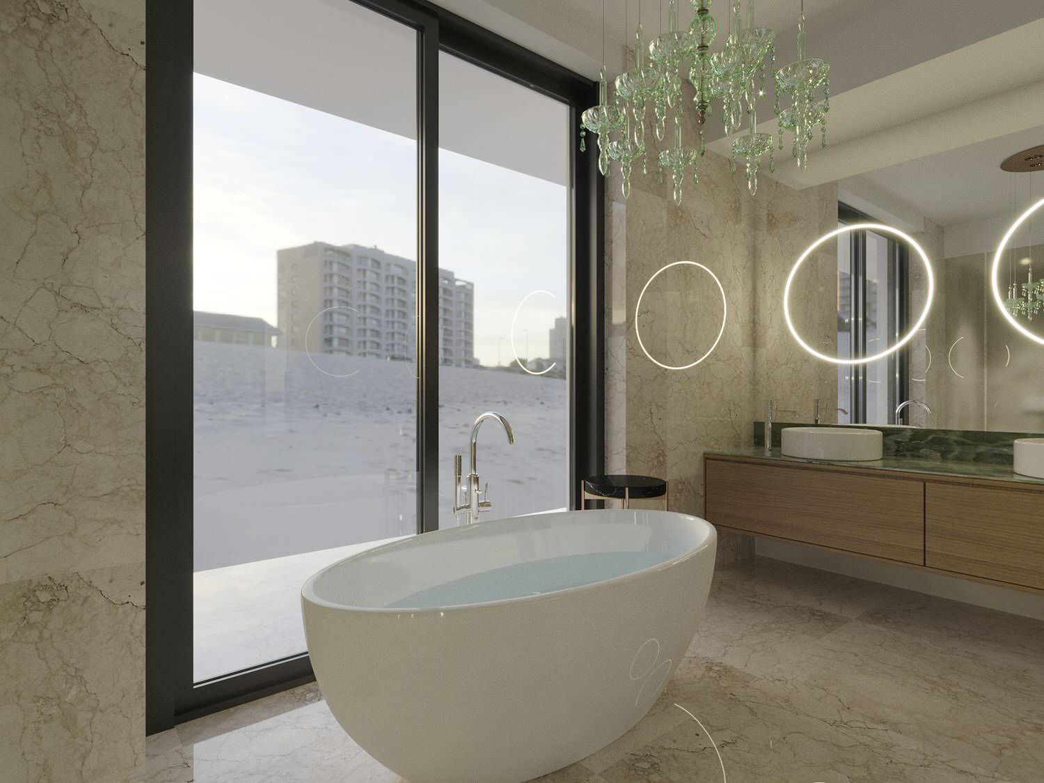 Penthouse Design In SOHO Tower, Paphos, Cyprus