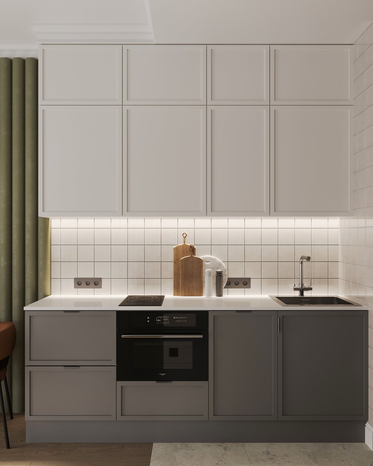 Маленькая студия 34,4 кв.м., жк Wellton Towers