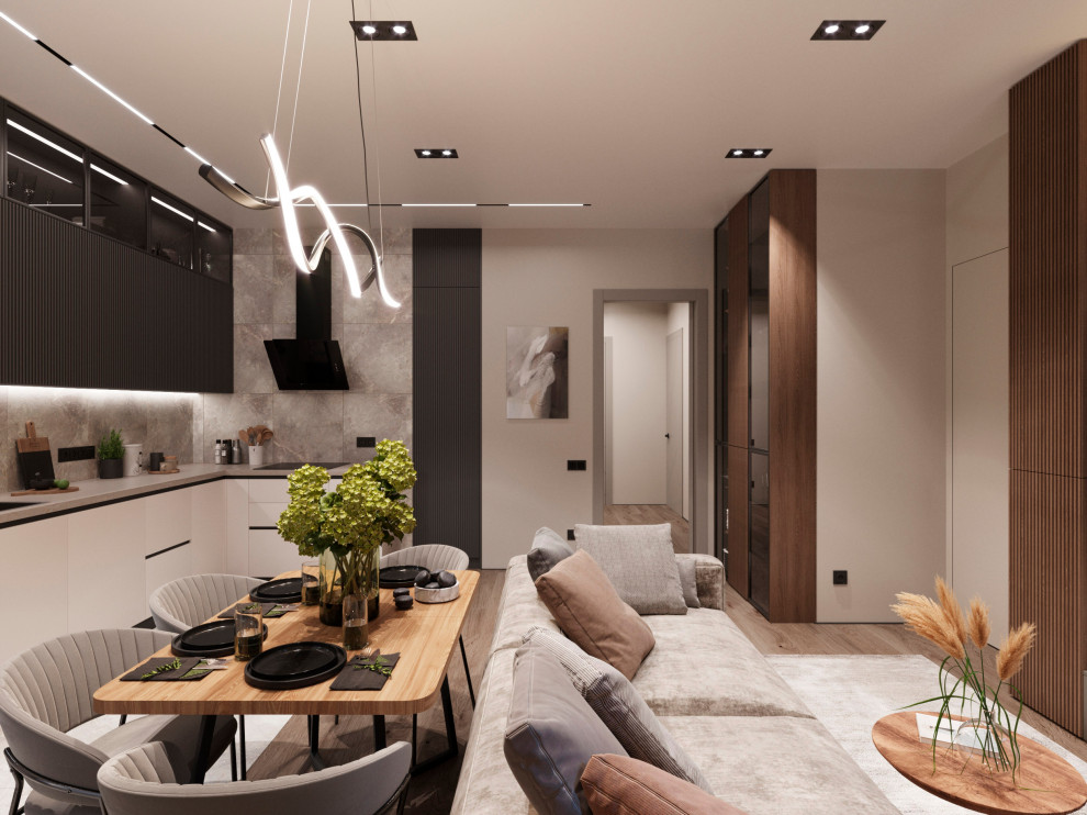 Московская современная квартира 97 кв.м для семьи с двумя детьми