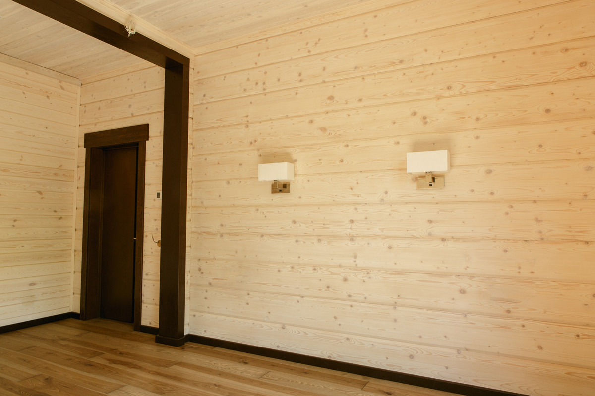 Интерьер дома из клееного бруса