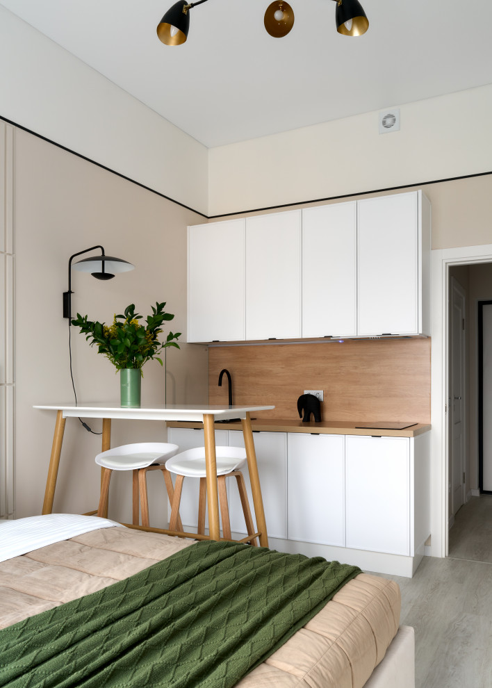 Квартира — студия по дизайн проекту Екатерины Тагировоq