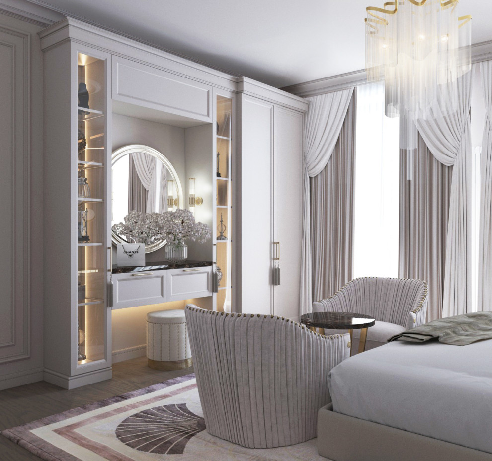 Стильная классика для семьи с тремя детьми (150 м2).