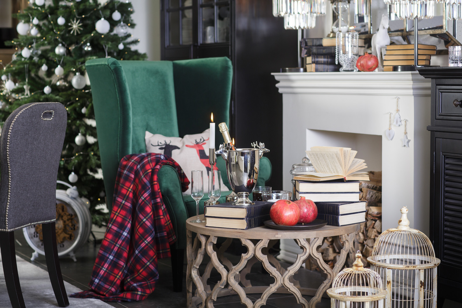 Новогодний интерьер гостиной