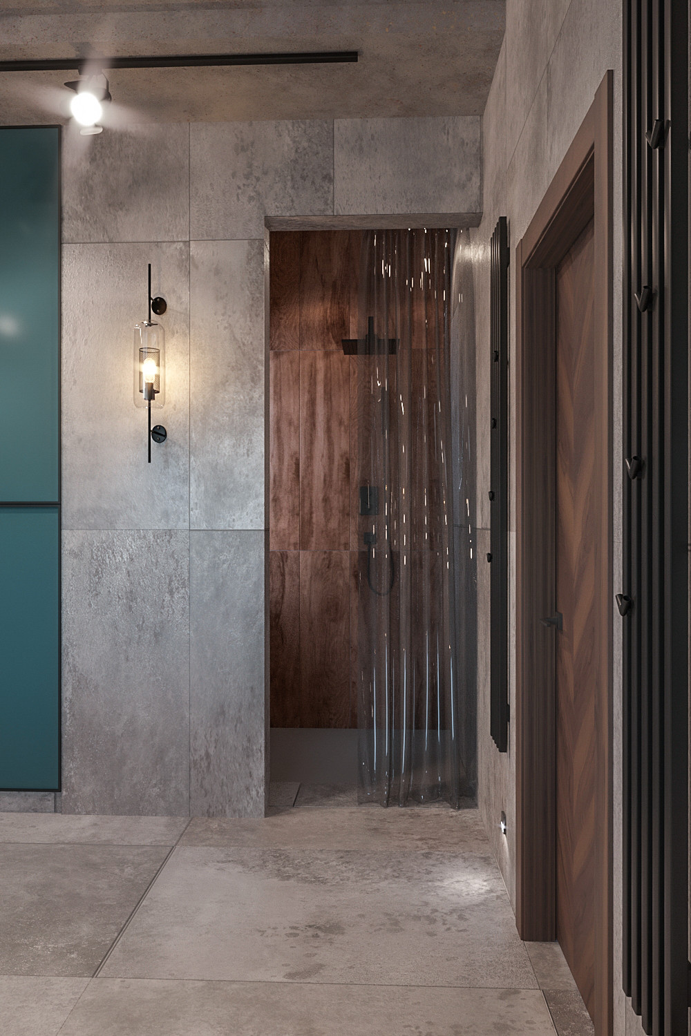 Дом в стиле яркое шале. Ванная2