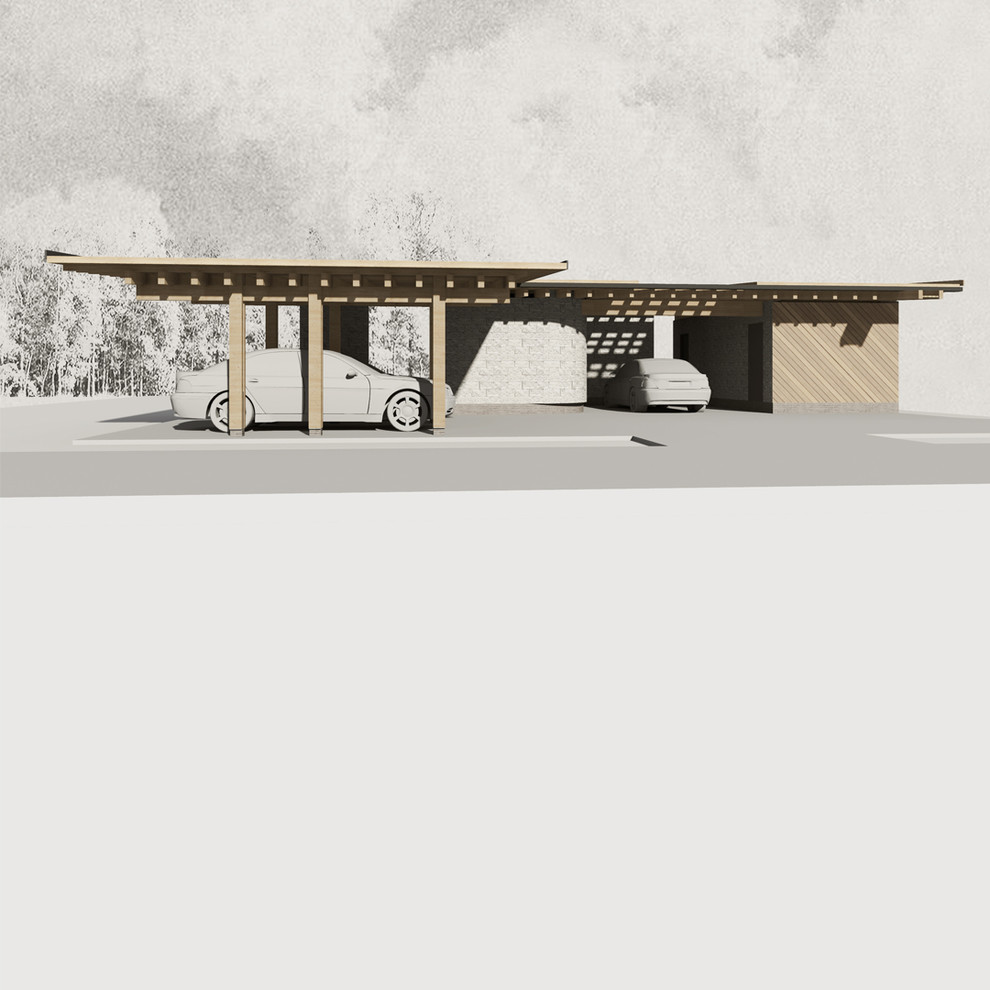 дом охраны со стоянкой