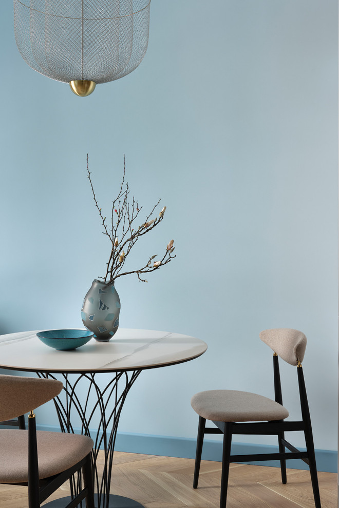 Небольшая квартира в оттенках синего