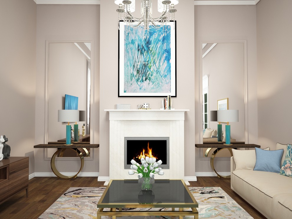 Гостиная в загородном доме.