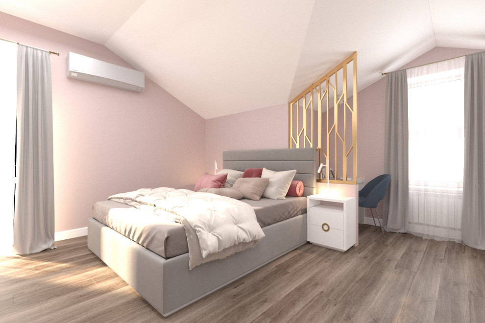 Яркий интерьер таунхауса