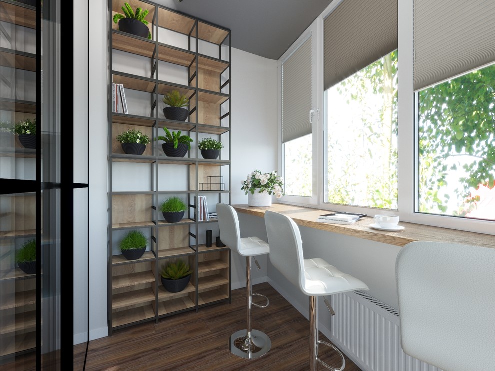 Дизайн интерьера балкона для квартиры по ул.Садовая