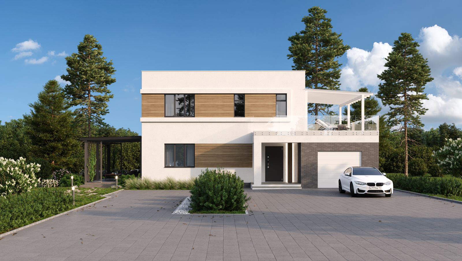 Обложка проекта: Дом в Ижевске с террасой