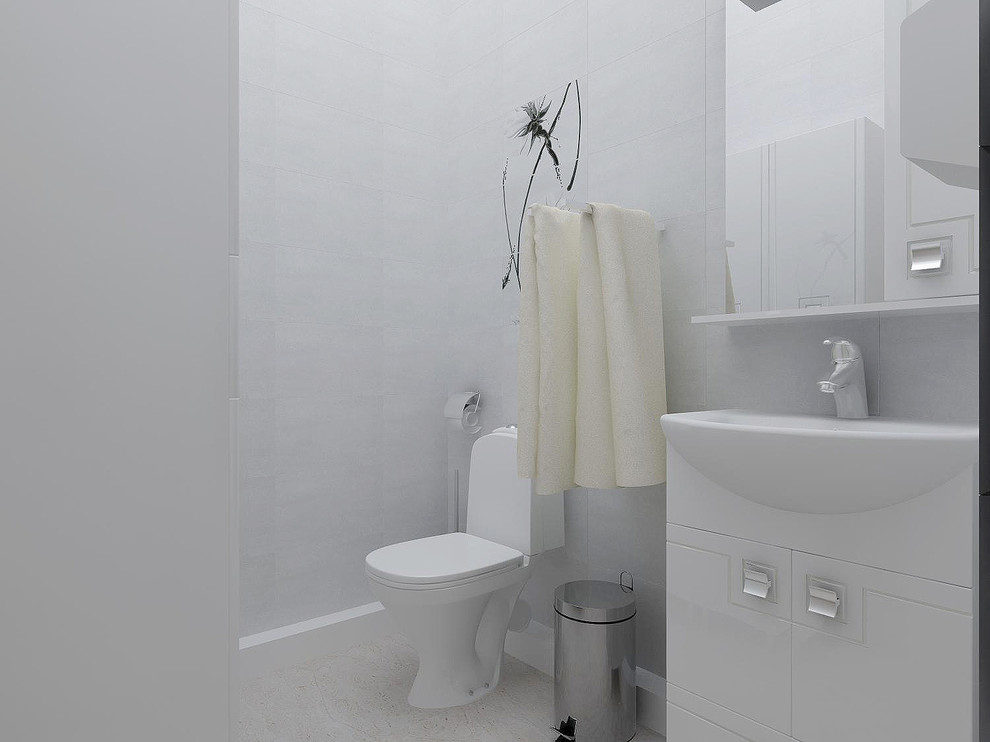 Интерьер парикмахерской "Белая комната"