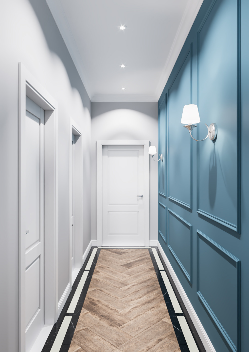 Обложка проекта: Дизайн квартиры неоклассике с элементами американской классики