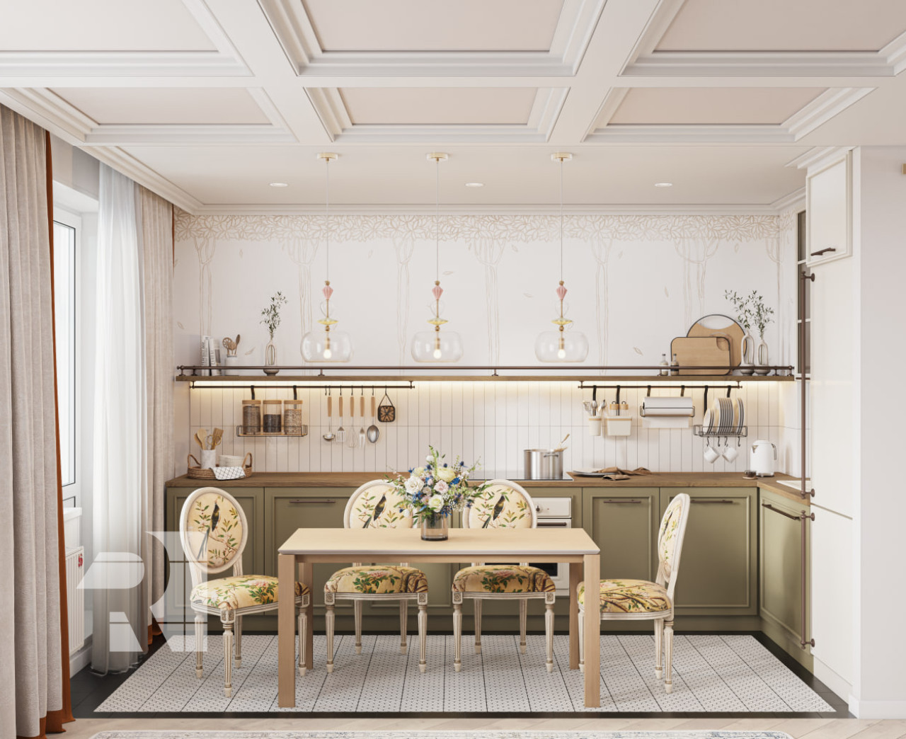 Двухкомнатная квартира в стиле прованс