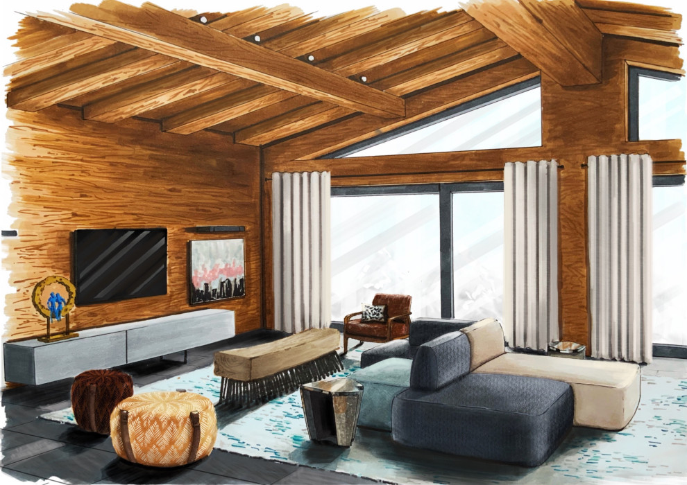 Обложка проекта: Проект "Море льда" (Шале в Межеве, 206 кв. м)