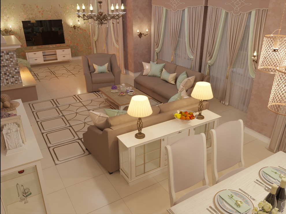 Дом в кофейных оттенках с мятой