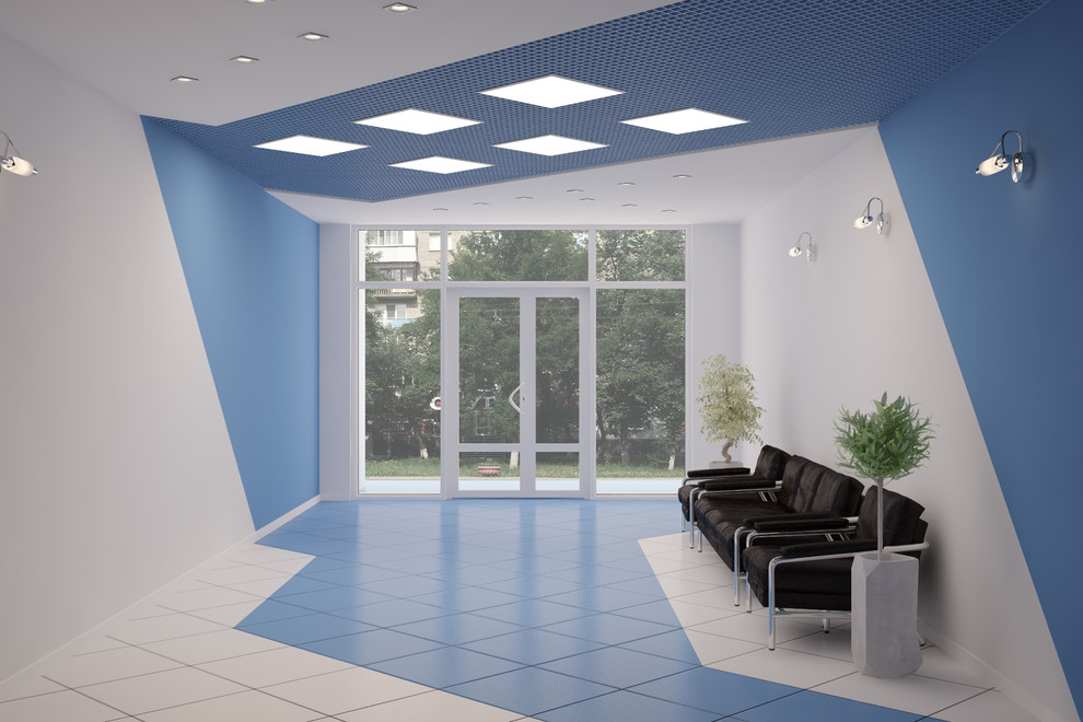 Интерьерное решение холла общественного помещения