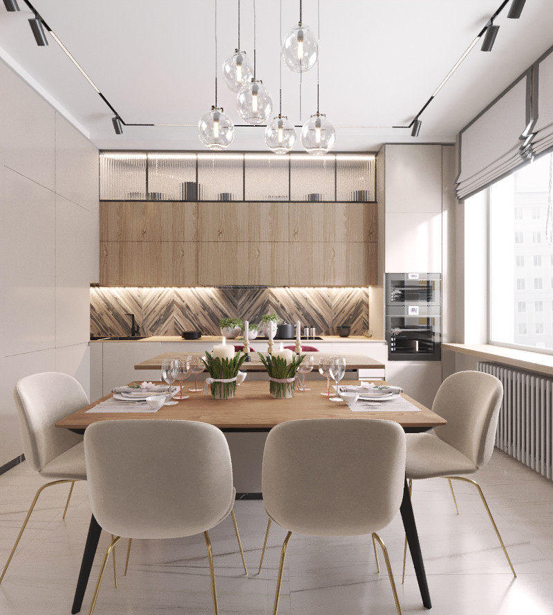 Обложка проекта: Все оттенки капучино в ЖК "Смольный пр" 100 м. кв