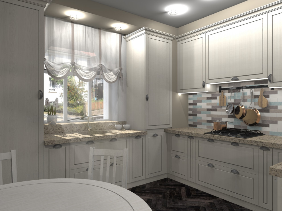 Кухня-гостиная в стиле Кантри