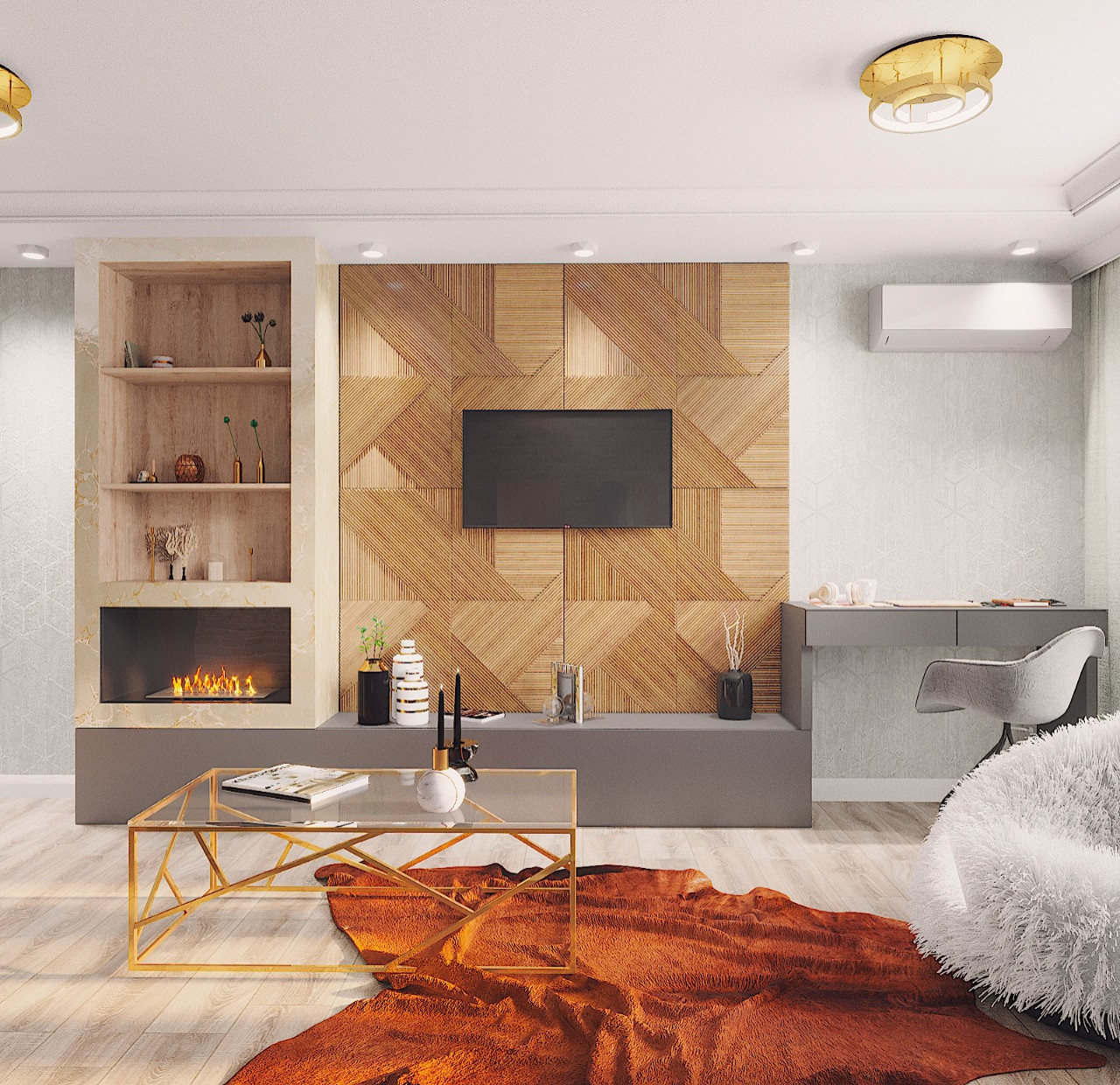 3-ком. квартира в стиле фьюжн