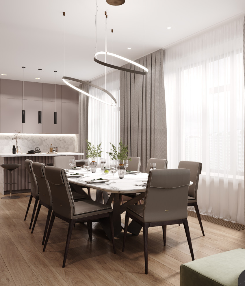 Квартира 127 кв.м. в современном стиле в ЖК Серебряный Парк.