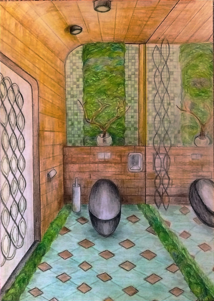 Обложка проекта: Санузел с элементами бионики