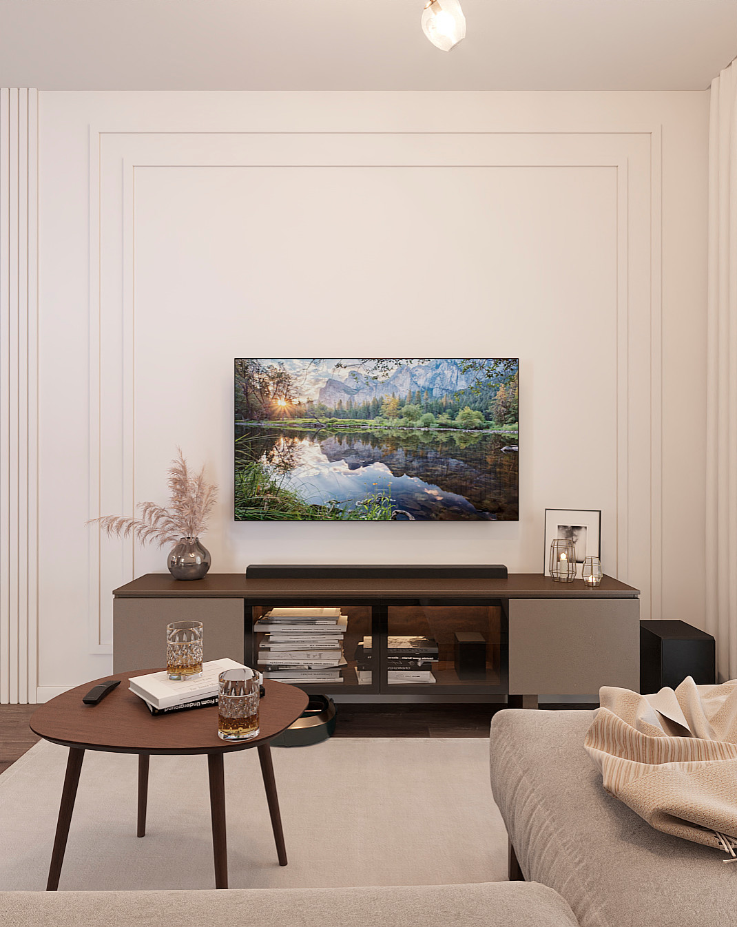 Дизайн-проект двухкомнатной квартиры с кухней-гостиной