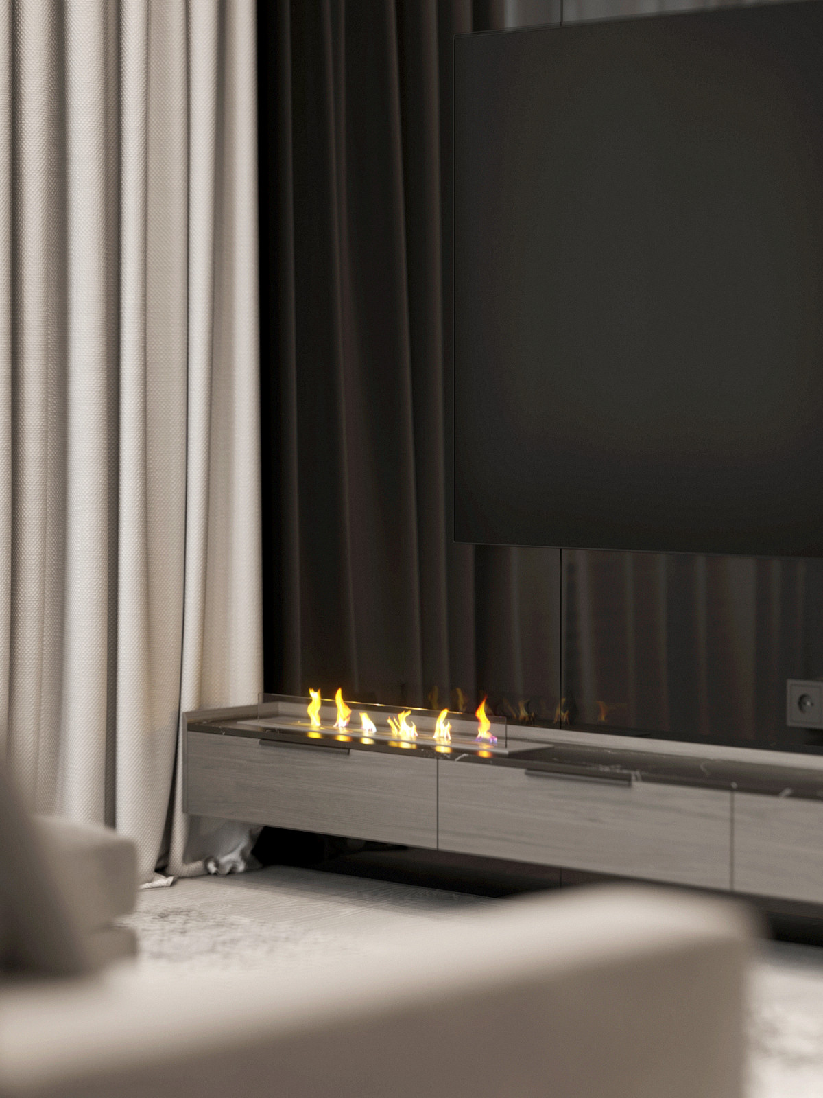 Кухня-гостиная из проекта по ул. Автономная