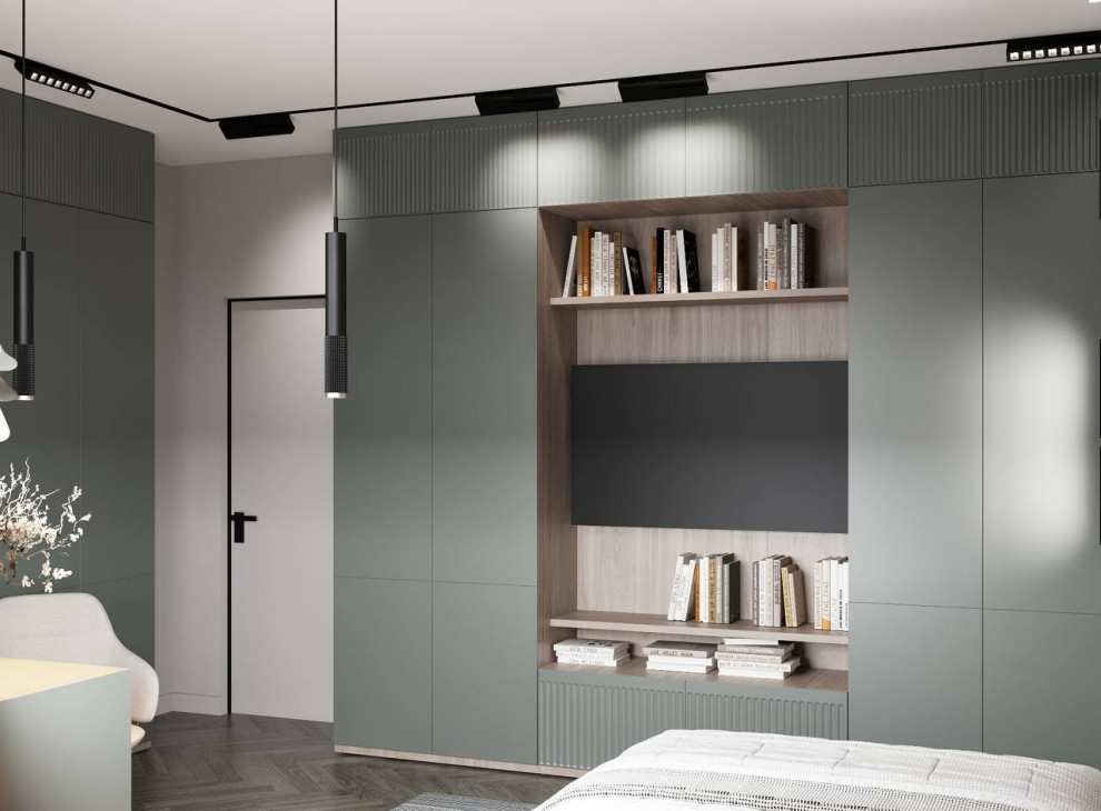 ДИЗАЙН ПРОЕКТ С ОЛИВКОВЫМИ ОТТЕНКАМИ