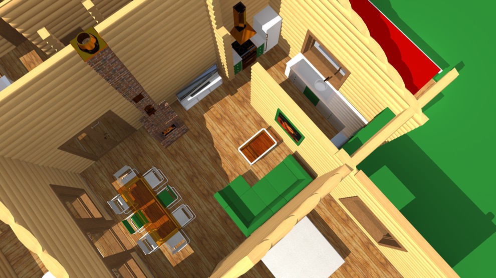 Коттедж. Сруб.