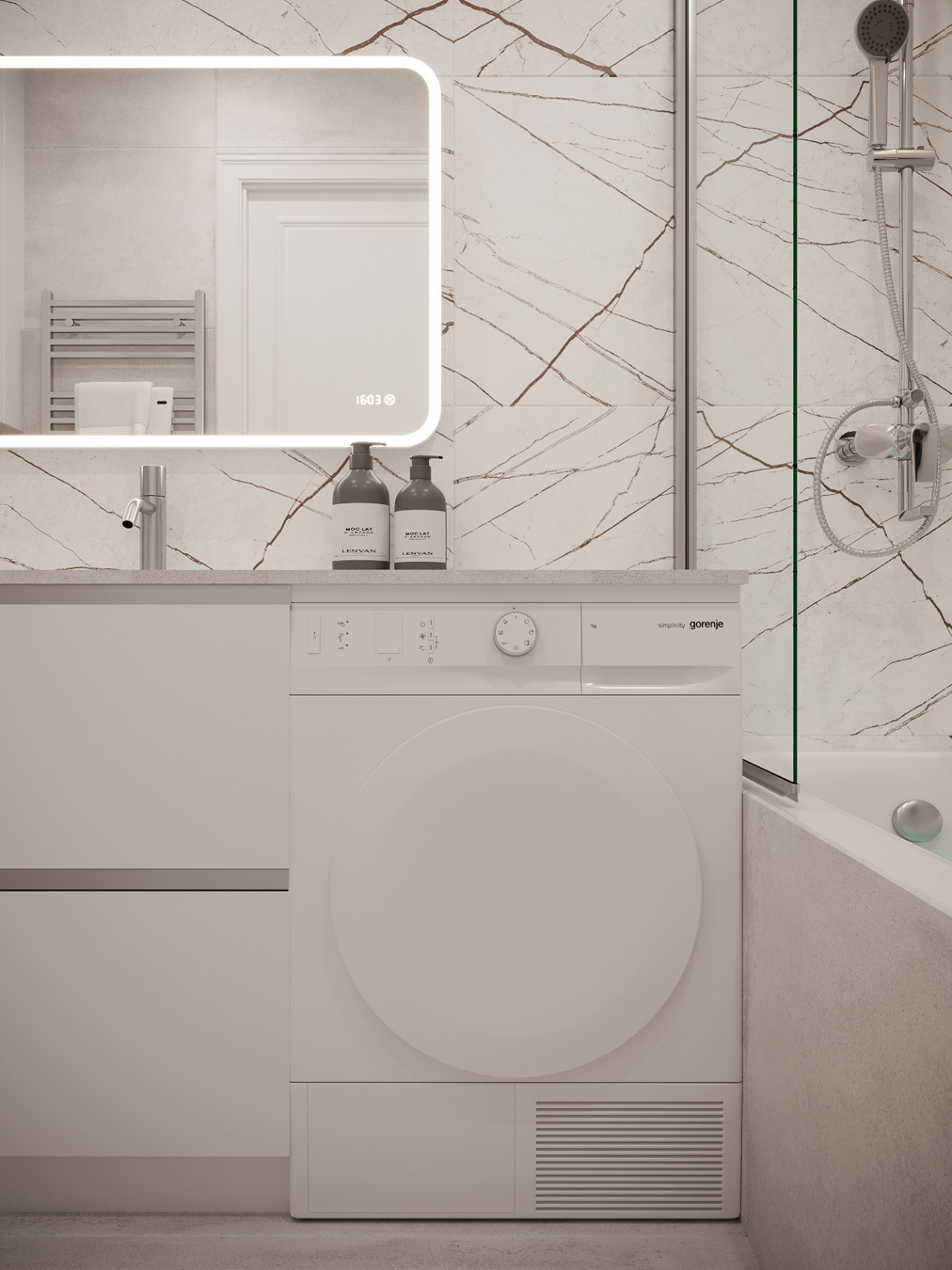 Интерьер трехкомнатной квартиры в стиле Неоклассика