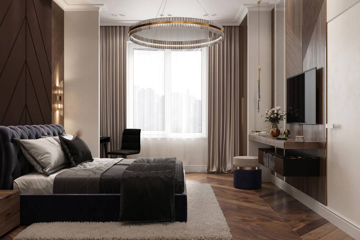 Роскошная современная классика для семьи с детьми в ЖК Русский Дом - 144 метра