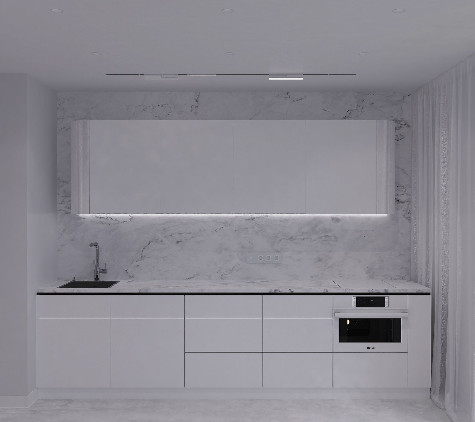 Квартира в минимализме, ул. Гурьевская, г.Новосибирск