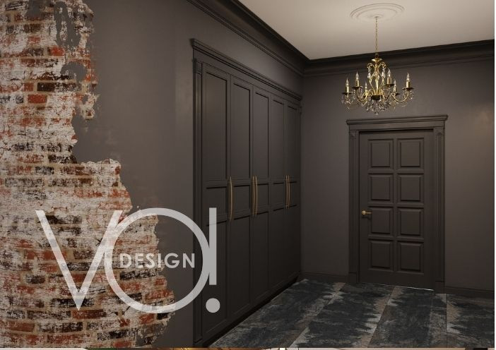 Общественная зона, прихожая, гостиная столовая и кухня