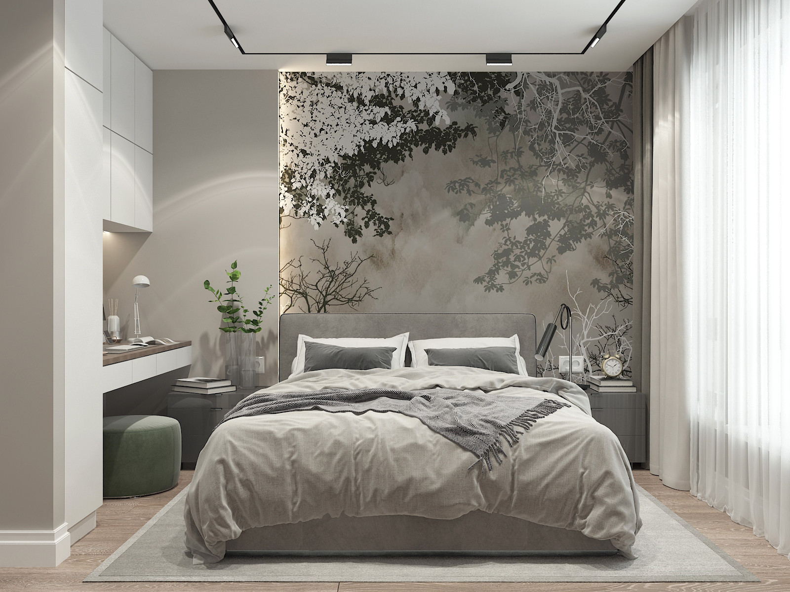 Дизайн-проект однокомнатной квартиры для молодой пары.