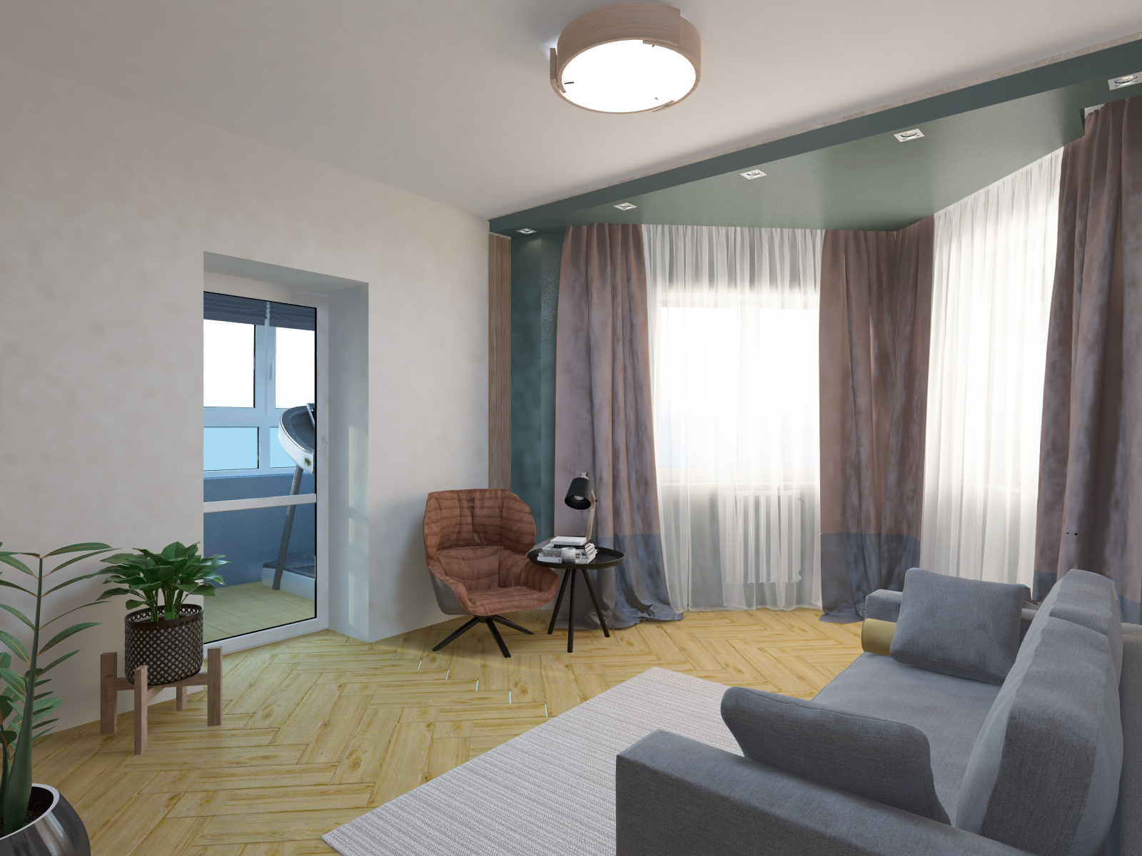 Четырехкомнатная квартира для молодой семьи