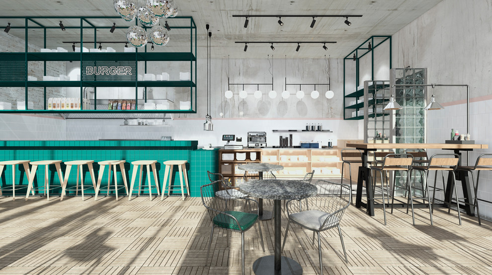 Интерьер бургерной в Пятигорске