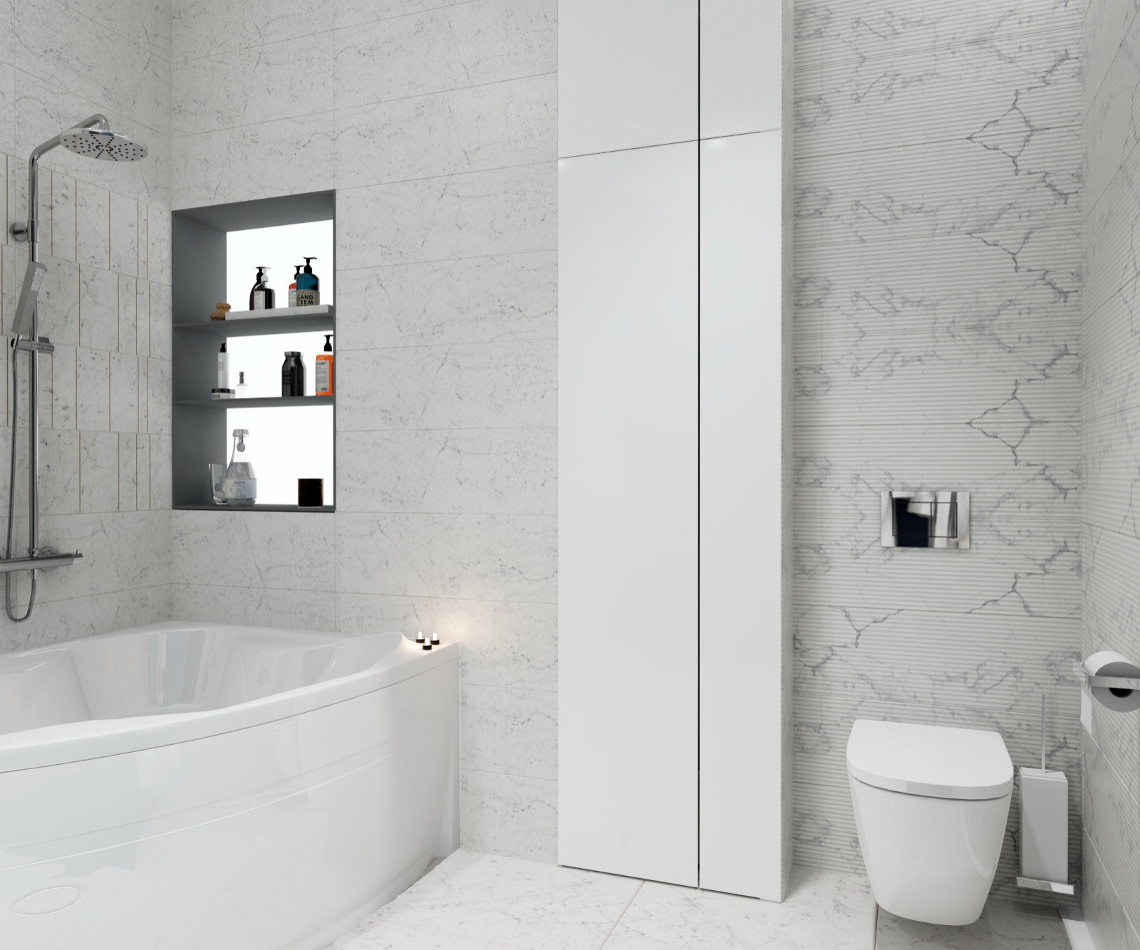 Квартира с "синими акцентами" для молодой семьи